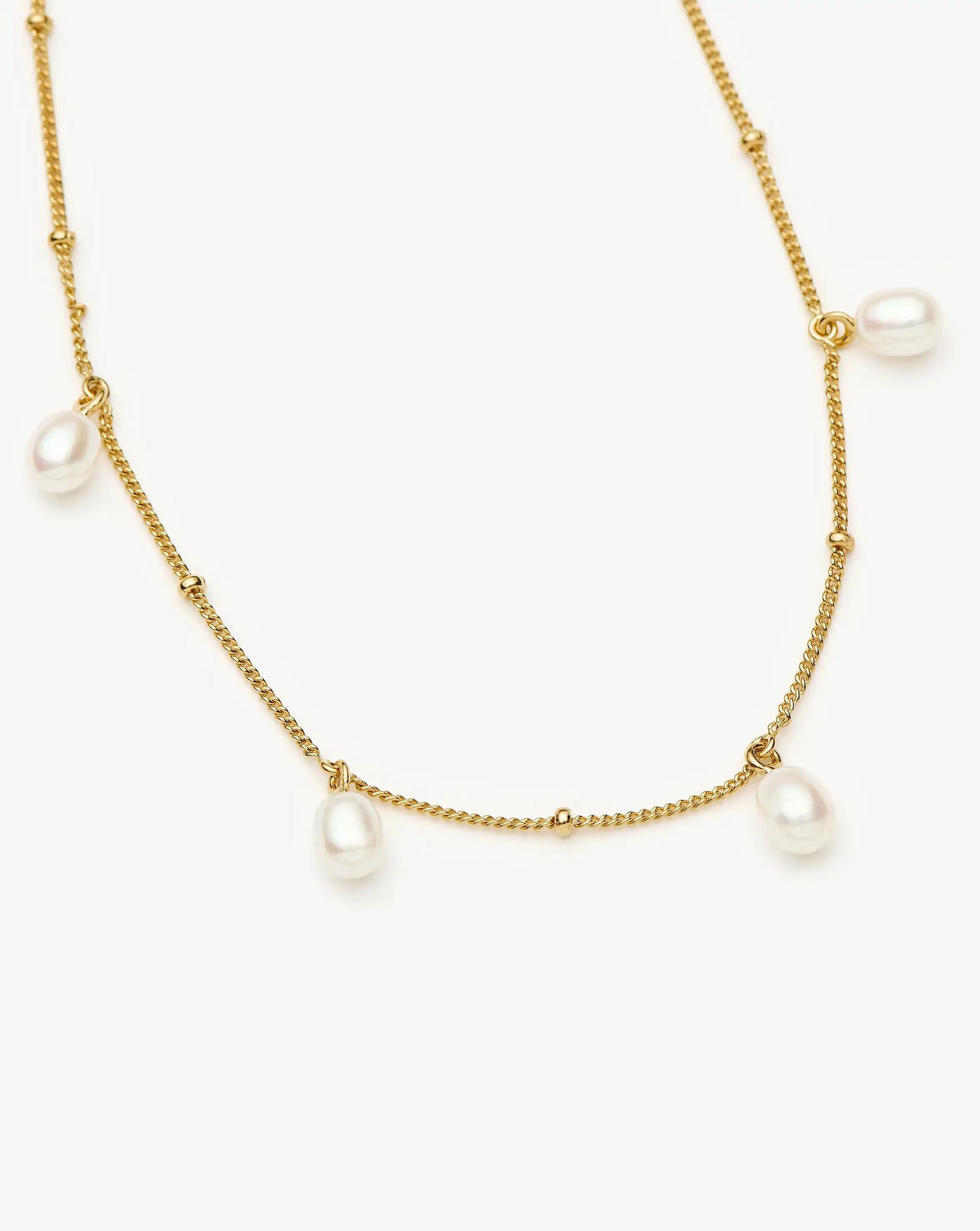 Pearl Baya Baroque Chain Choker | 18ct Gold Vermeil/Pearl Necklaces Missoma 