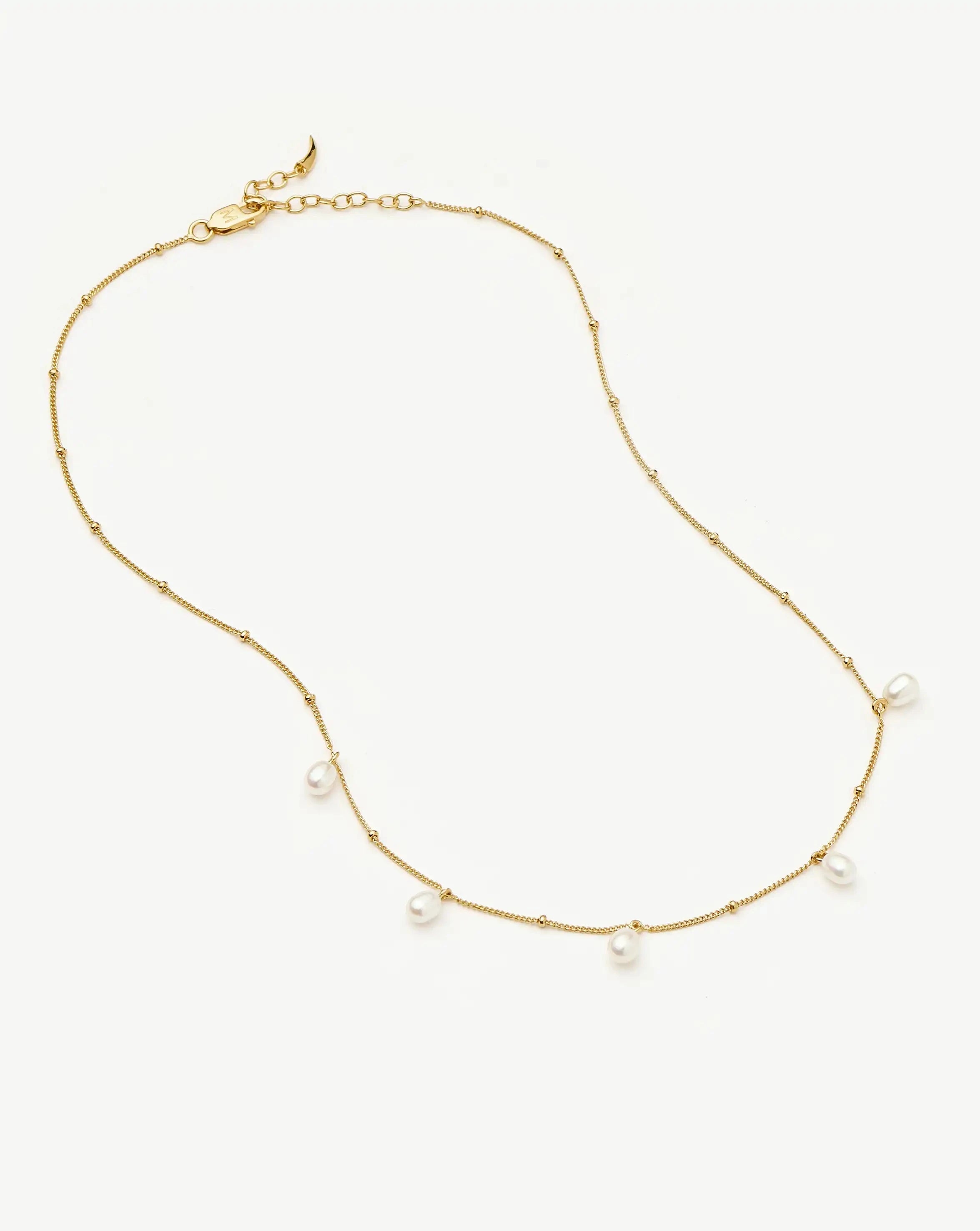 Pearl Baya Baroque Chain Choker | 18ct Gold Vermeil/Pearl Necklaces Missoma 