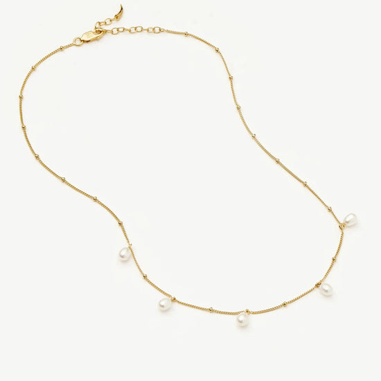 Pearl Baya Baroque Chain Choker | 18ct Gold Vermeil/Pearl Necklaces Missoma 