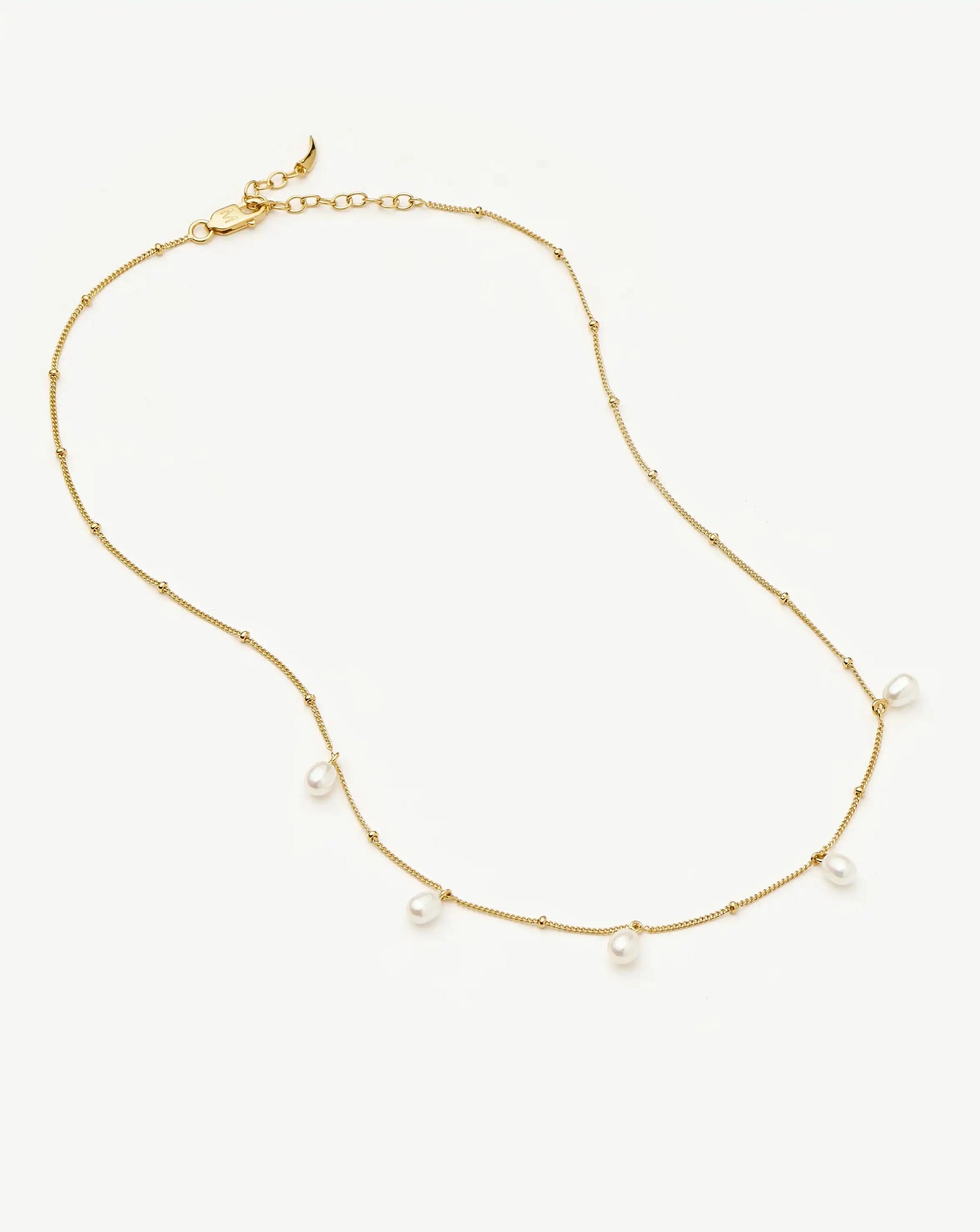 Pearl Baya Baroque Chain Choker | 18ct Gold Vermeil/Pearl Necklaces Missoma 