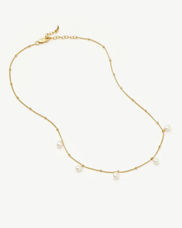 Pearl Baya Baroque Chain Choker | 18ct Gold Vermeil/Pearl Necklaces Missoma 