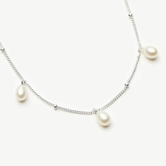 Pearl Baya Baroque Chain Choker | Sterling Silver/Pearl Necklaces Missoma 