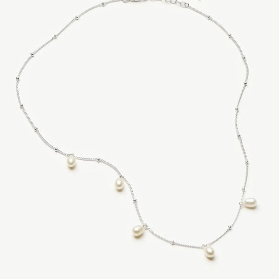 Pearl Baya Baroque Chain Choker | Sterling Silver/Pearl Necklaces Missoma 