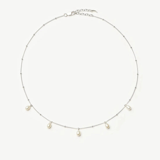 Pearl Baya Baroque Chain Choker | Sterling Silver/Pearl Necklaces Missoma 