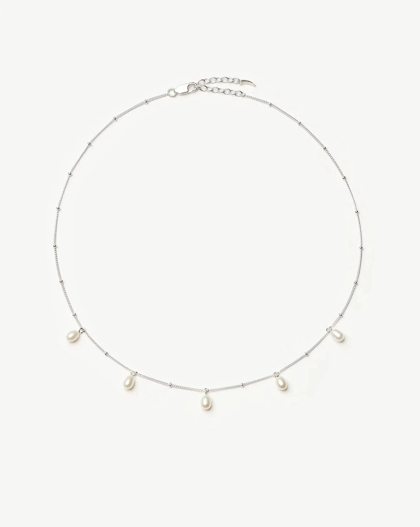 Pearl Baya Baroque Chain Choker | Sterling Silver/Pearl Necklaces Missoma 