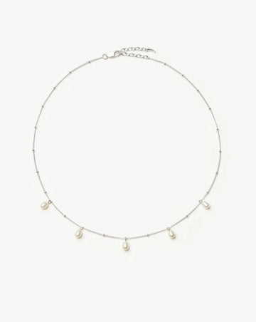Pearl Baya Baroque Chain Choker | Sterling Silver/Pearl Necklaces Missoma 