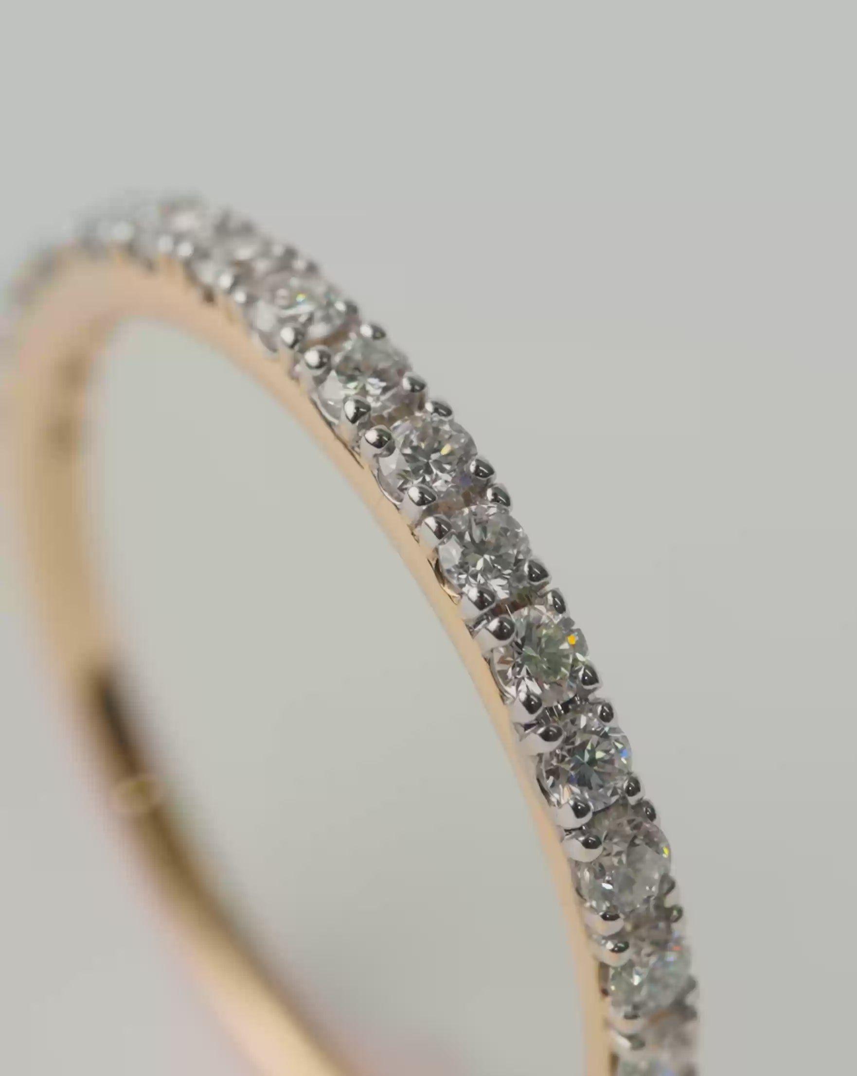 関送込★MISSOMA★Fine Half Eternity ルビー リング Fine Slim Half Eternity Ring | 14ct Solid Gold/Diamond | Missoma