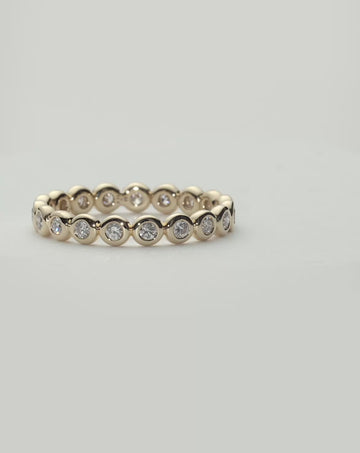 Fine Diamond Tennis Eternity Ring | 14ct Solid Gold Rings Missoma 