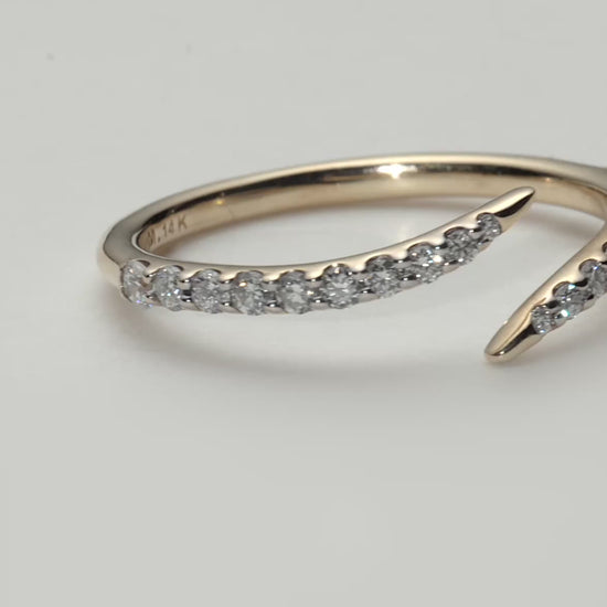 Fine Open Claw Ring | 14ct Solid Gold/Diamond Rings Missoma 