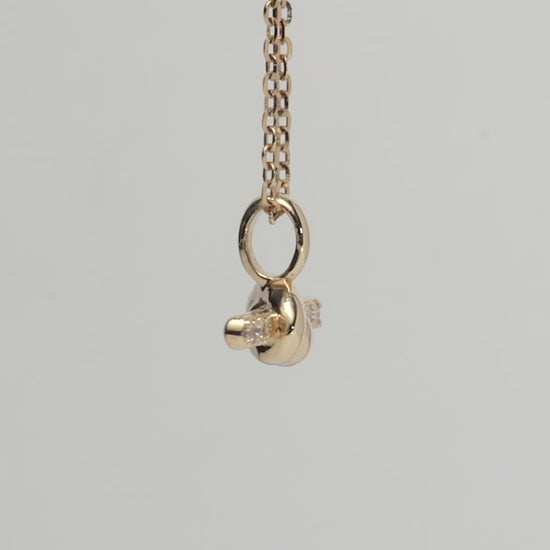 Lucy Williams Fine Diamond T-Bar Pendant Necklace | 14ct Yellow Gold Necklaces Missoma 