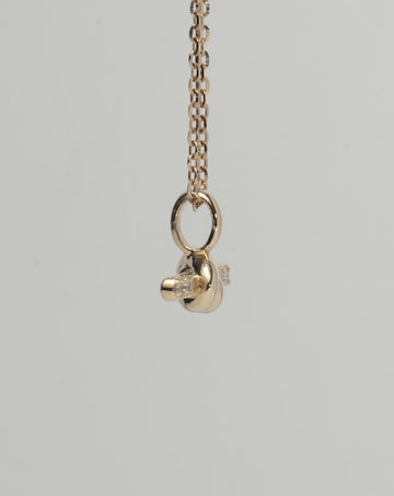 Lucy Williams Fine Diamond T-Bar Pendant Necklace | 14ct Yellow Gold Necklaces Missoma 