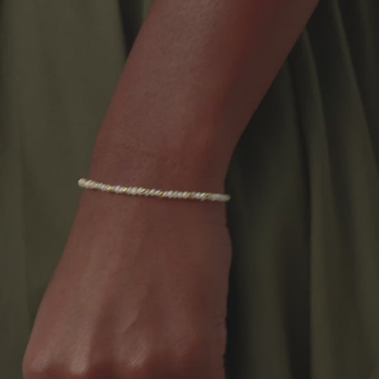 Missoma - Micro pearl beaded bracelet 18ct gold