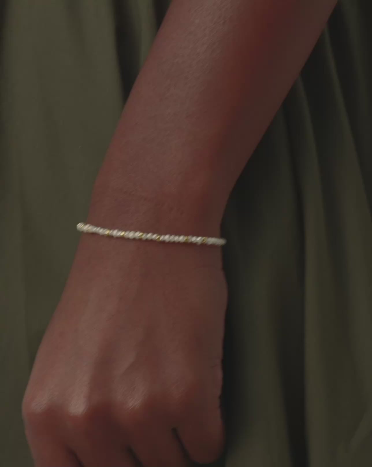 Missoma - Micro pearl beaded bracelet 18ct gold