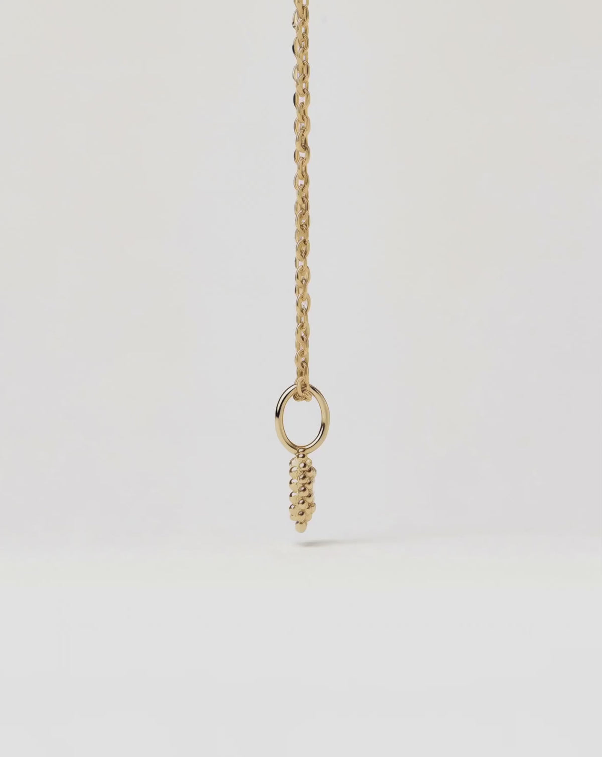 Solid Gold Sapphire Baya Pendant Necklace | 9ct Solid Yellow Gold/Lab Grown White Sapphire Necklaces Missoma 