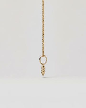 Solid Gold Sapphire Baya Pendant Necklace | 9ct Solid Yellow Gold/Lab Grown White Sapphire Necklaces Missoma 