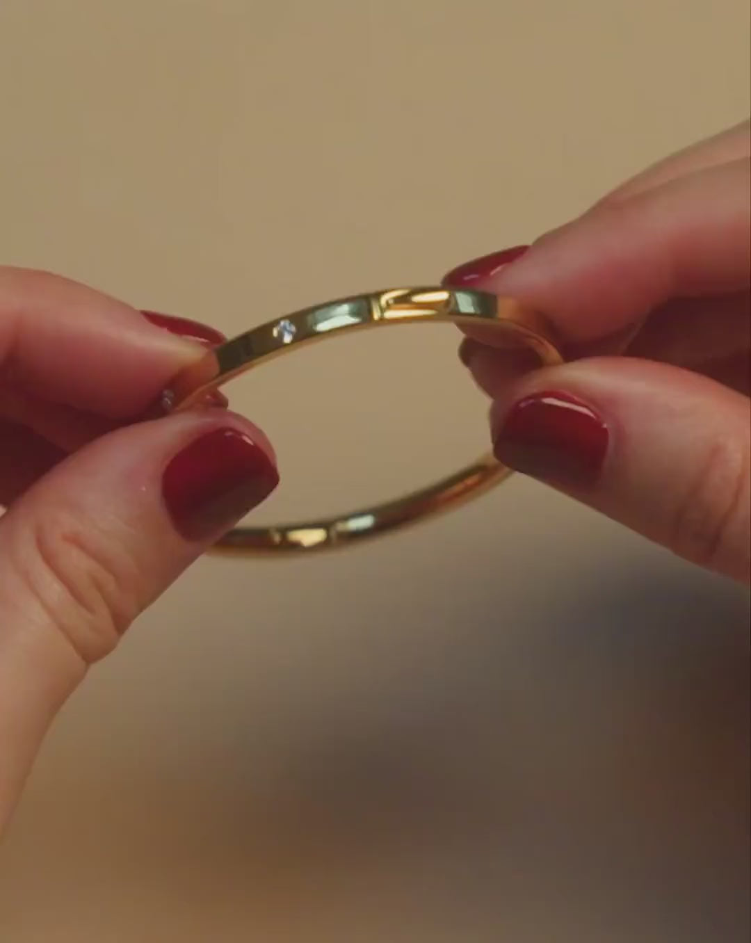 Interstellar Hinged Bangle | 18ct Gold Vermeil/Cubic Zirconia Bracelets Missoma 