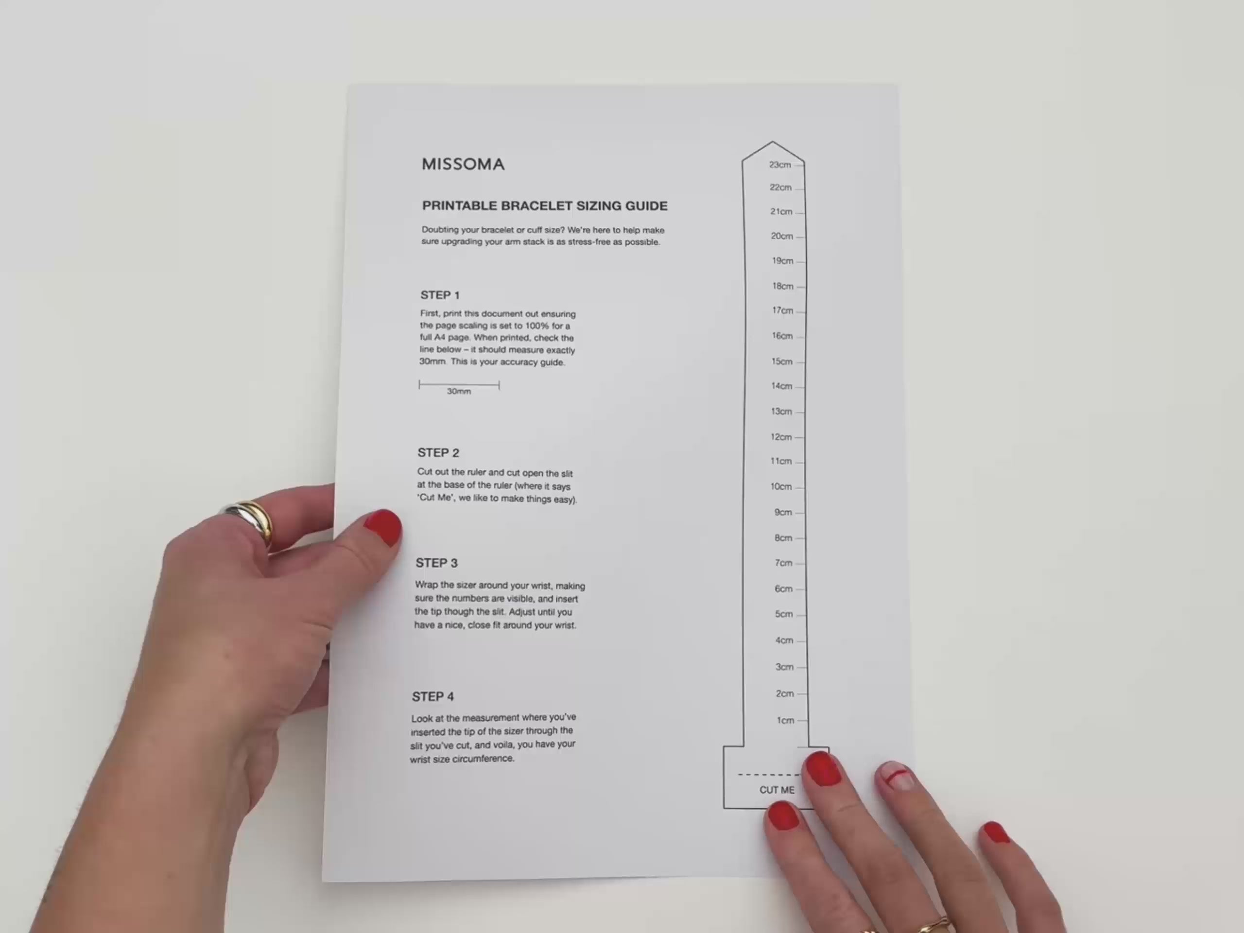 Load video: bracelet size guide
