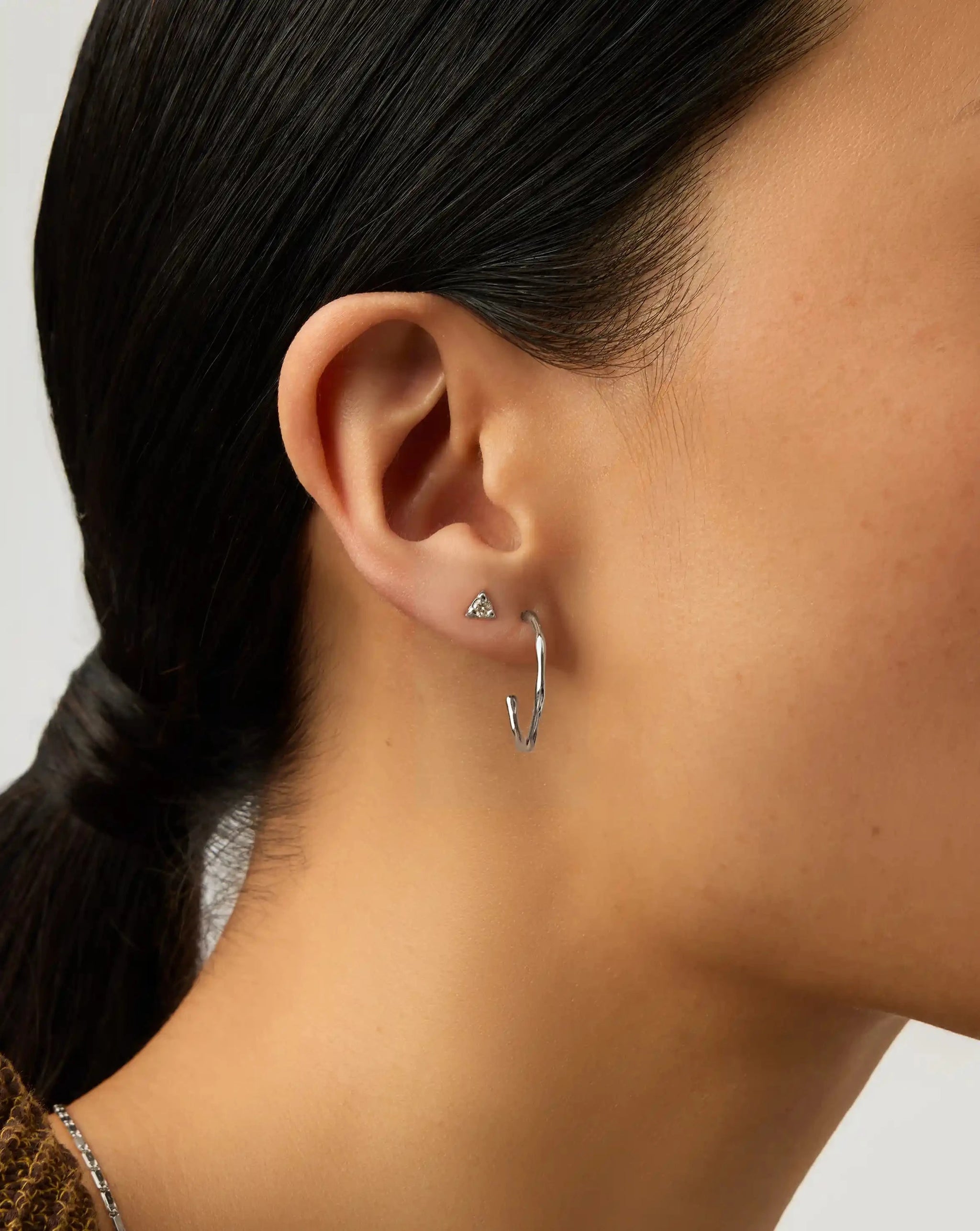 Prism Stud Earrings | Sterling Silver/Cubic Zirconia Earrings Missoma 