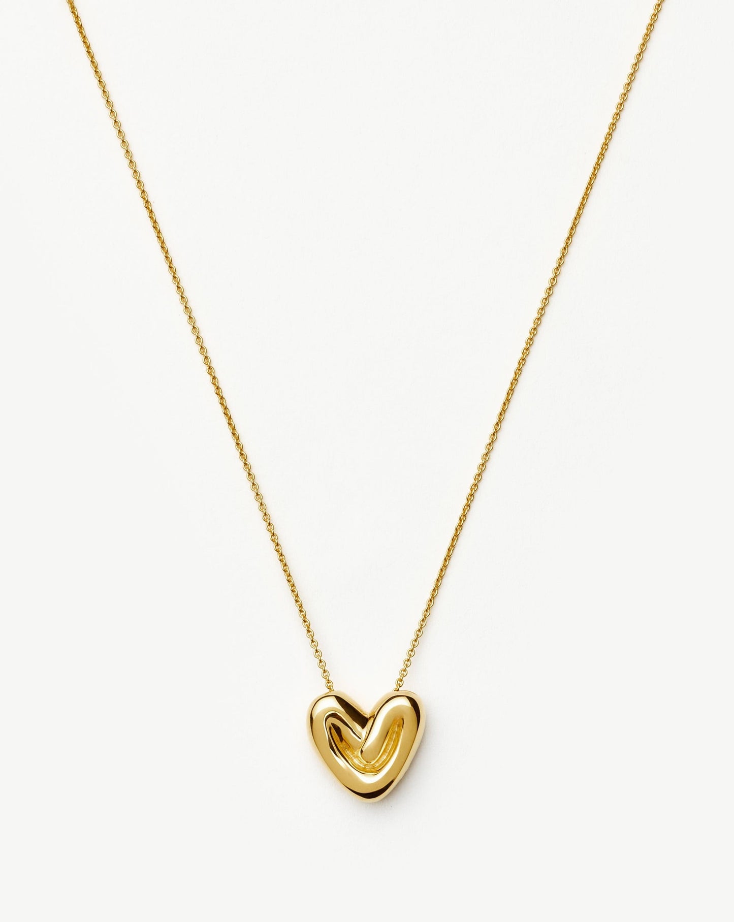 Puffy Heart Pendant Necklace | 18ct Gold Plated Necklaces Missoma 