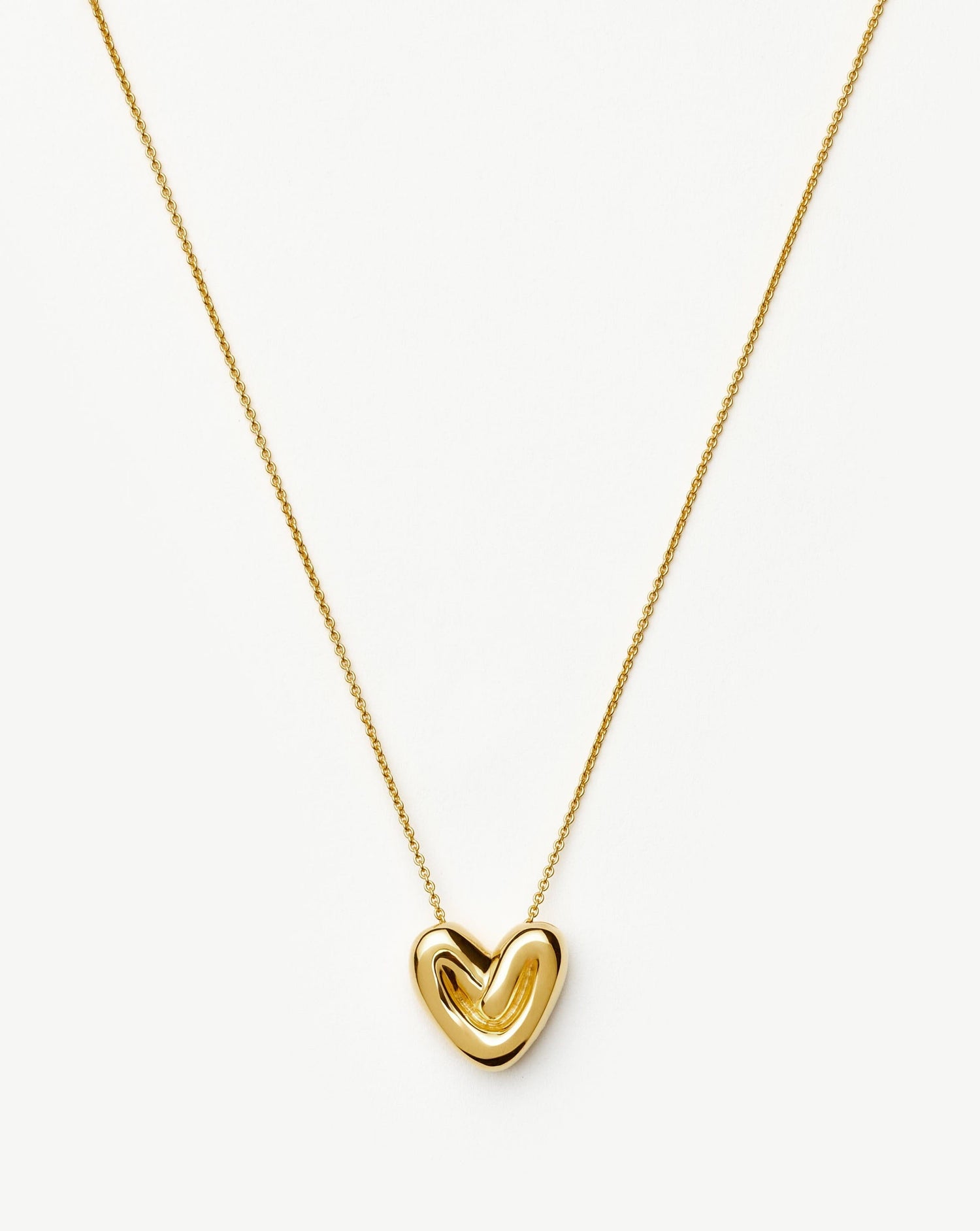 Puffy Heart Pendant Necklace | 18ct Gold Plated Necklaces Missoma 