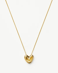 Puffy Heart Pendant Necklace | 18ct Gold Plated Necklaces Missoma 