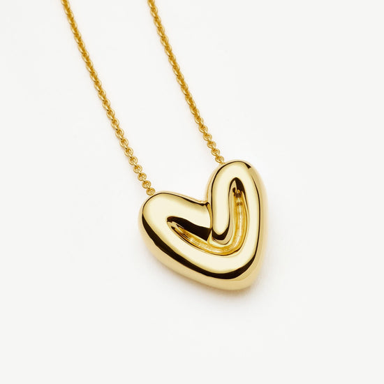 Puffy Heart Pendant Necklace | 18ct Gold Plated Necklaces Missoma 