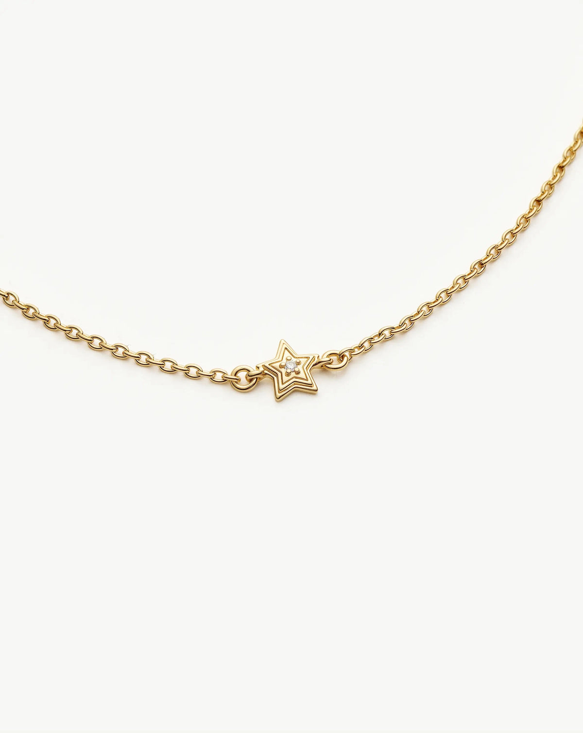 Ridge Star Chain Bracelet | 18ct Gold Plated/Cubic Zirconia Bracelets Missoma 