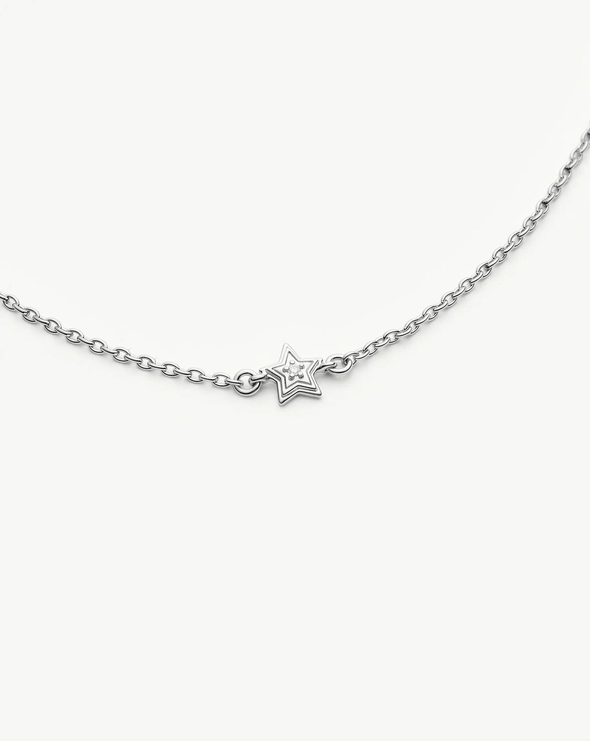 Ridge Star Chain Bracelet | Silver Plated/Cubic Zirconia Bracelets Missoma 