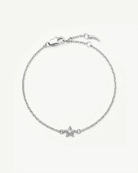 Ridge Star Chain Bracelet | Silver Plated/Cubic Zirconia Bracelets Missoma 