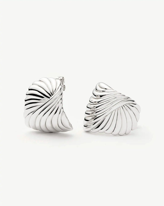 Ripple Oversized Stud Earrings Earrings Missoma 