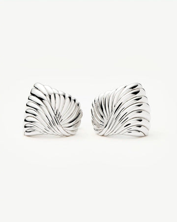 Ripple Oversized Stud Earrings Earrings Missoma 