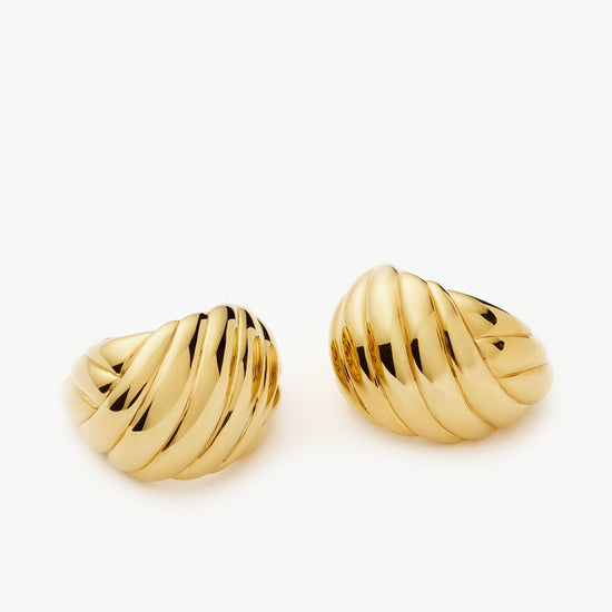 Rouje Marisa Dome Hoop Earrings | 18ct Gold Plated Missoma 