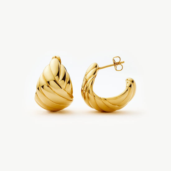 Rouje Marisa Dome Hoop Earrings | 18ct Gold Plated Missoma 