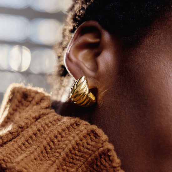 Rouje Marisa Dome Hoop Earrings | 18ct Gold Plated Missoma 