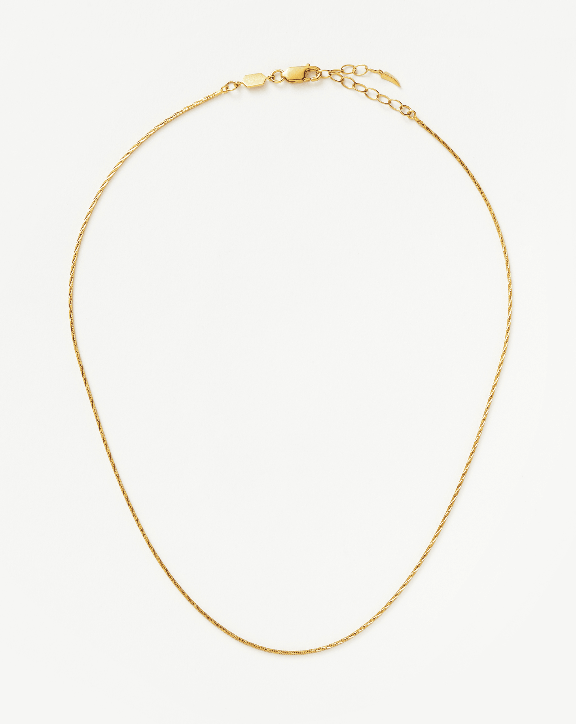 Savi Asymmetric Square Snake Chain Necklace Necklaces Missoma 