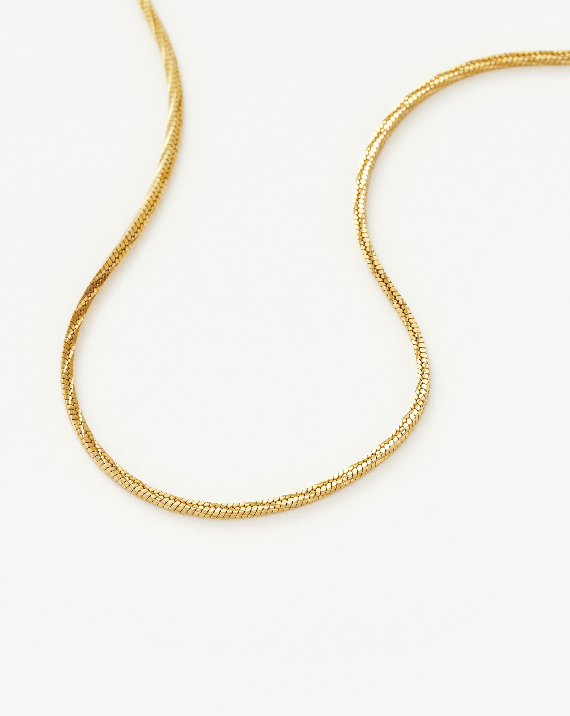 Savi Asymmetric Square Snake Chain Necklace Missoma
