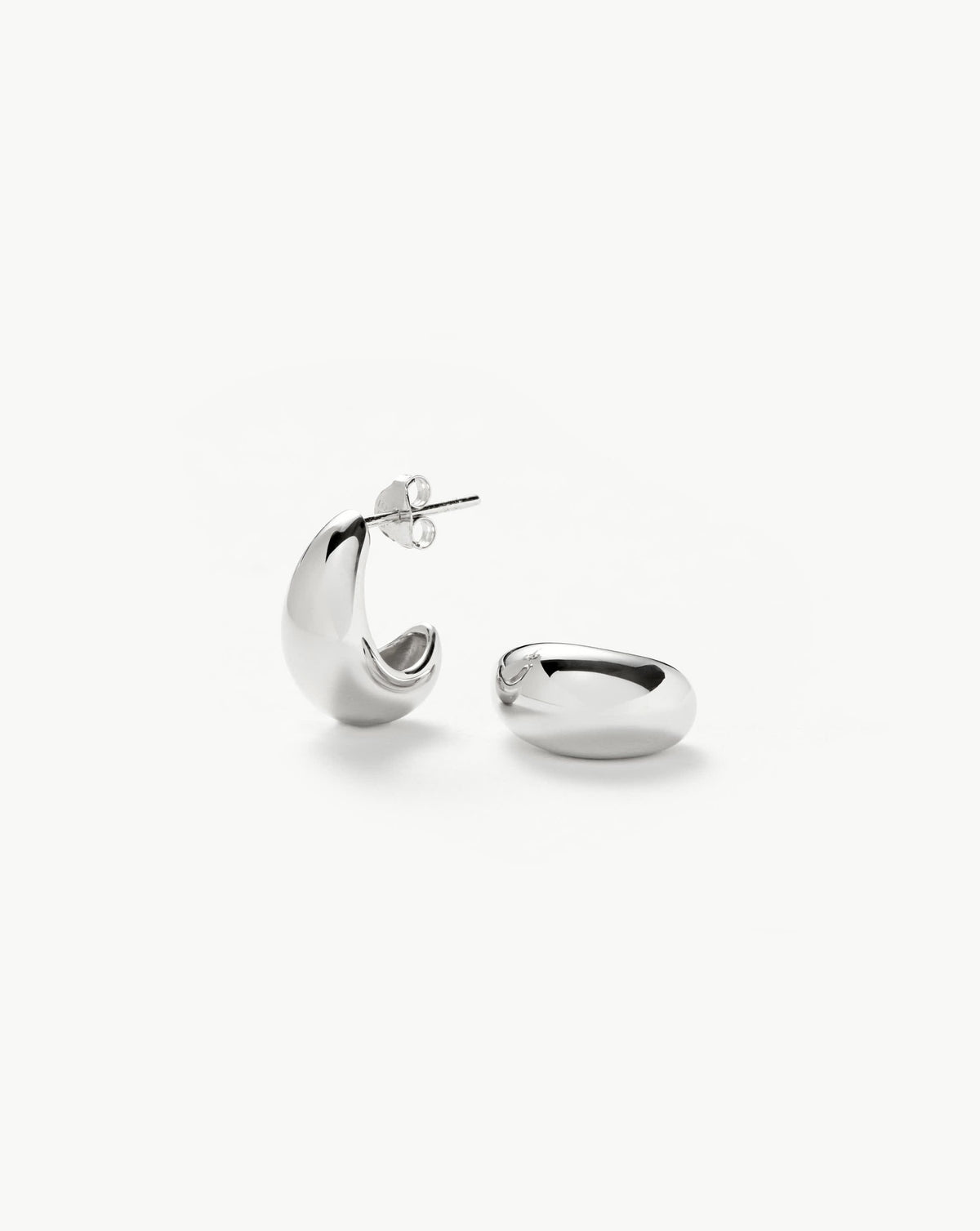 Savi Dome Mini Hoop Earrings Sterling