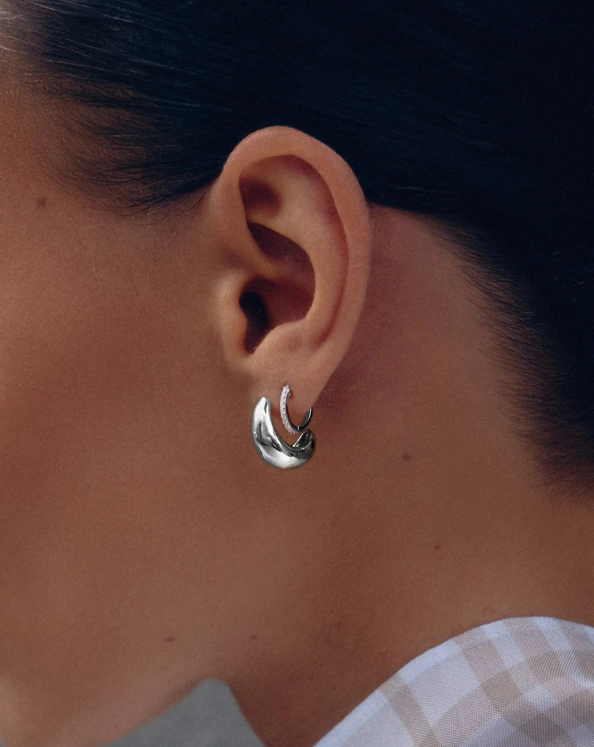 Savi Dome Mini Hoop Earrings | Sterling Silver Earrings Missoma 