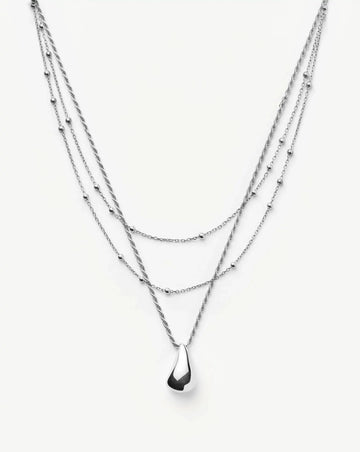 Savi Droplet Pendant & Double Necklace Set | Sterling Silver Necklaces Missoma 