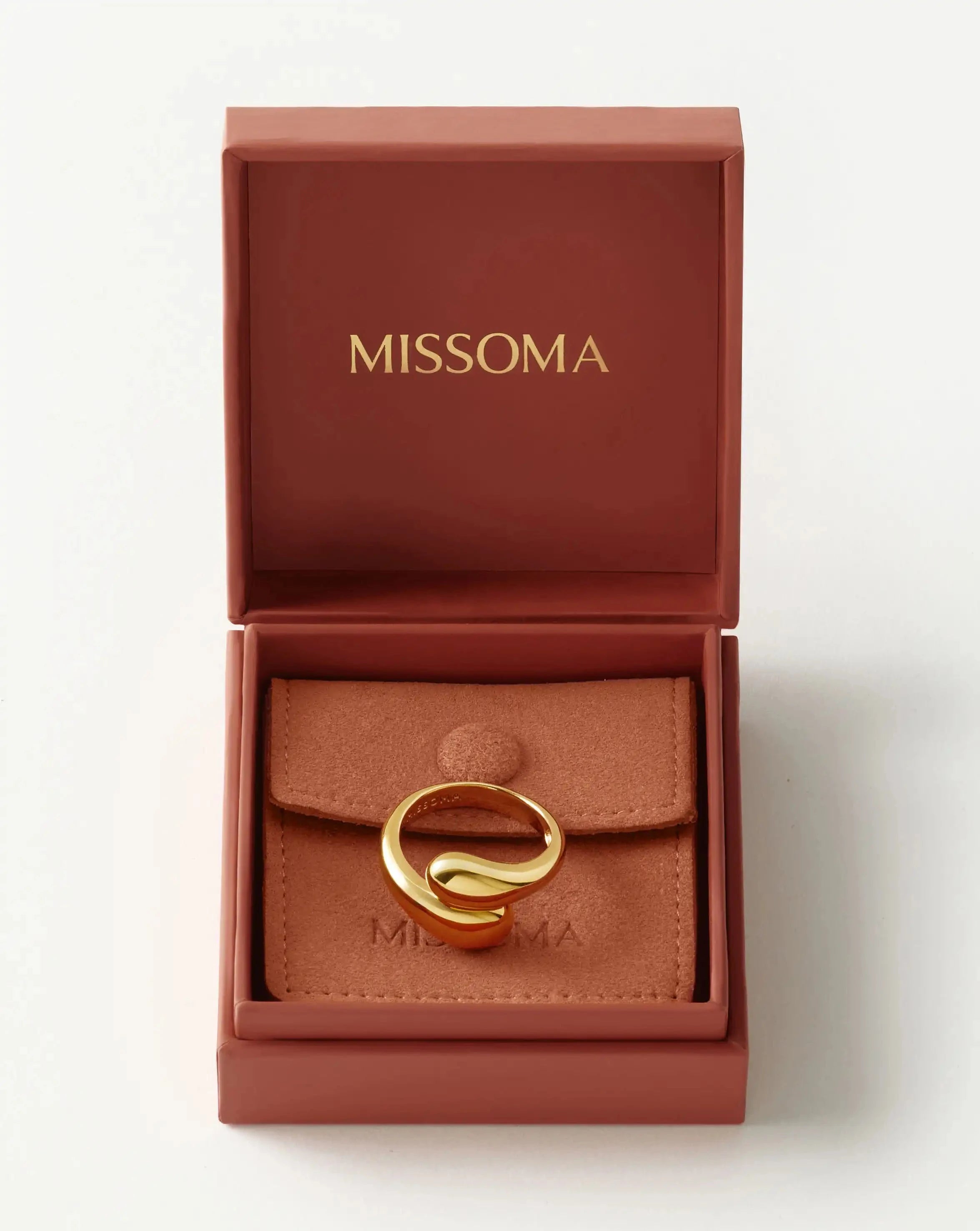 Savi Sculptural Crossover Ring | 18ct Gold Plated Rings Missoma 