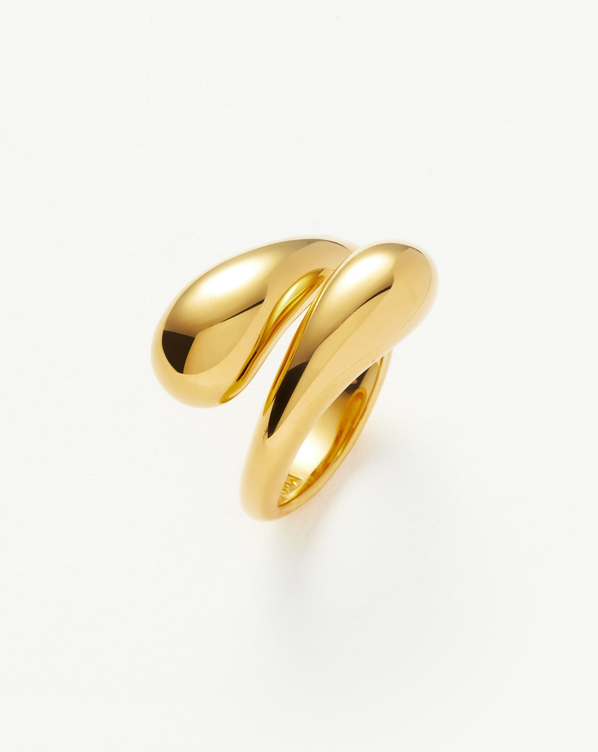 Savi Sculptural Crossover Ring 18ct Vermeil