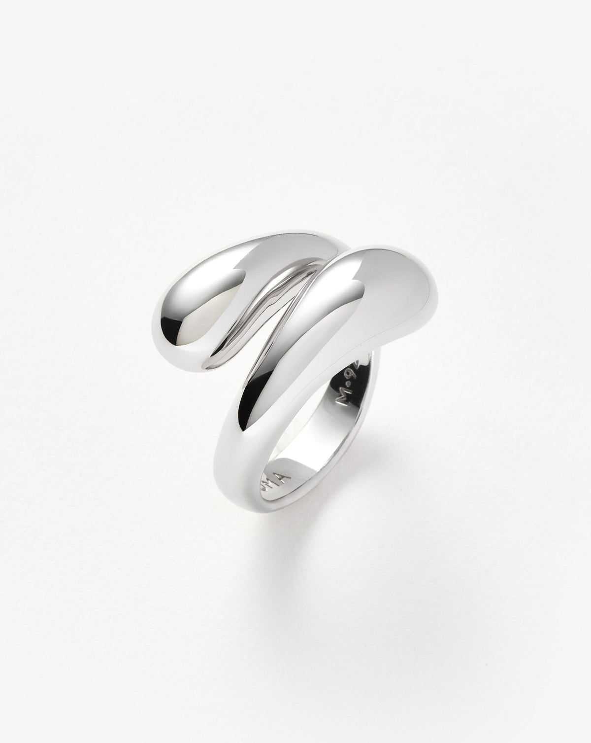 Savi Sculptural Crossover Ring Plated