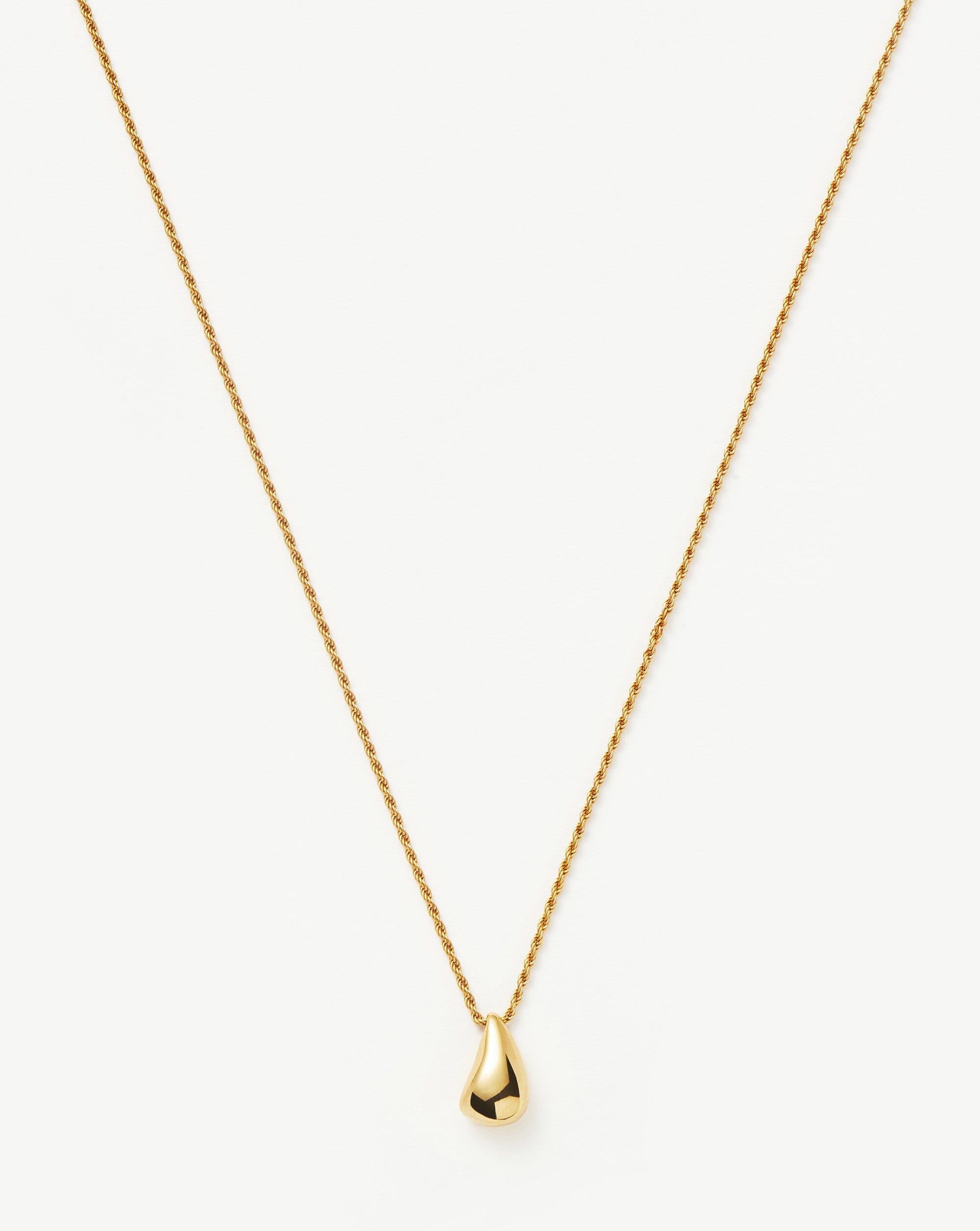 Savi Sculptural Droplet Pendant Necklace | 18ct Gold Plated Vermeil Necklaces Missoma 