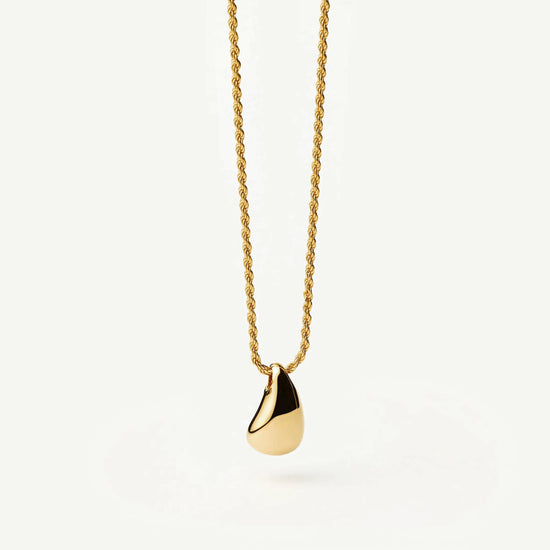 Savi Sculptural Droplet Pendant Necklace | 18ct Gold Vermeil Necklaces Missoma 