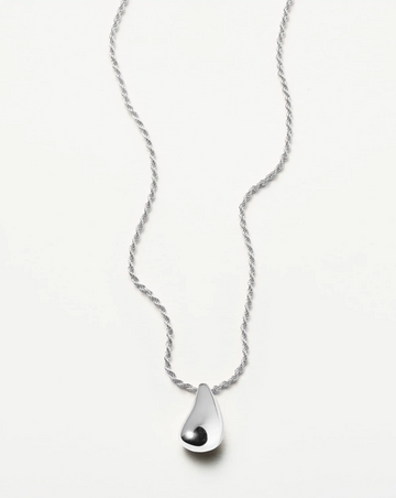 Savi Sculptural Droplet Pendant Necklace | Sterling Silver Necklaces Missoma 