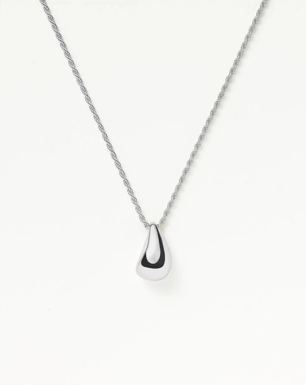 Savi Sculptural Droplet Pendant Necklace Sterling