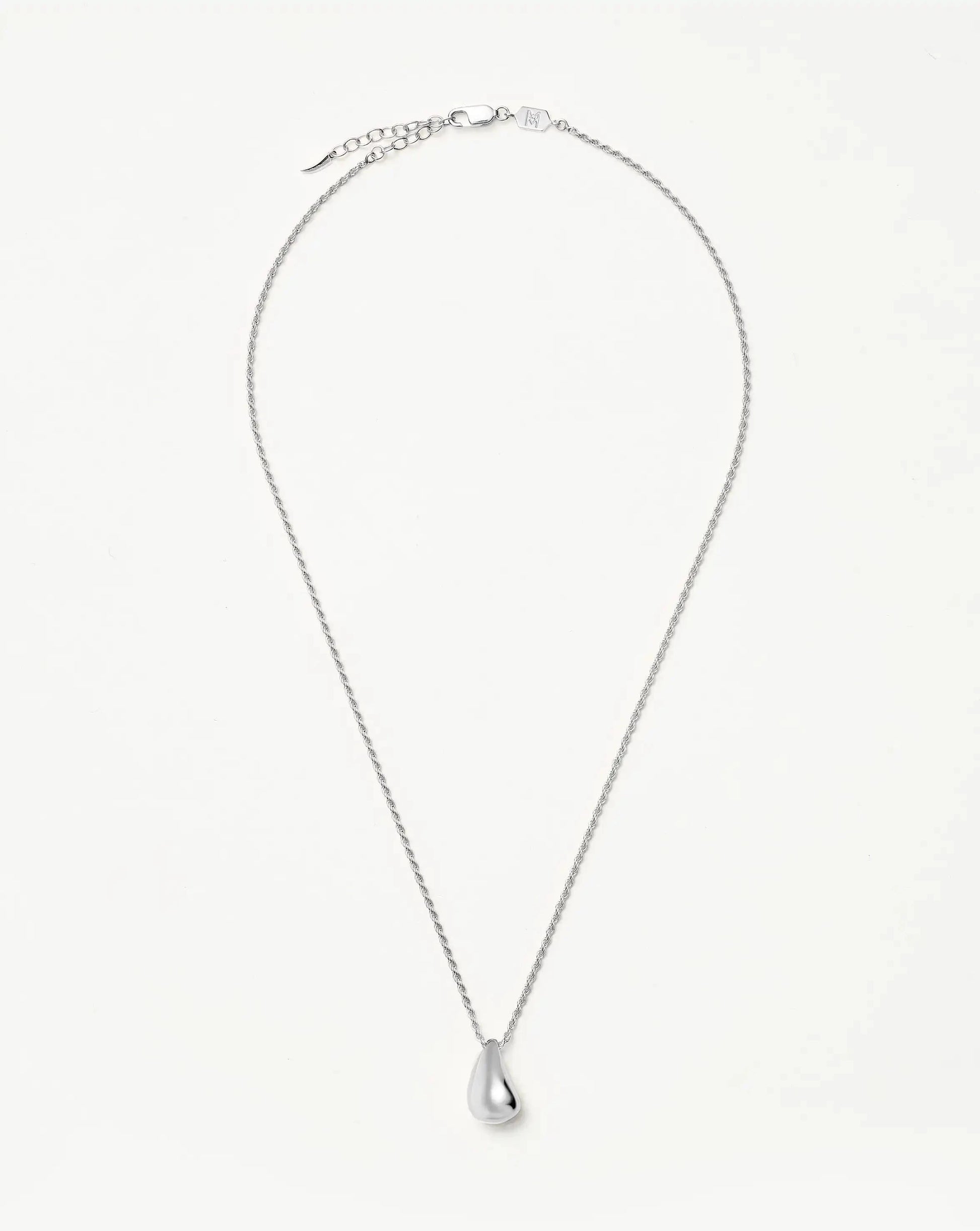Savi Sculptural Droplet Pendant Necklace | Sterling Silver Necklaces Missoma 