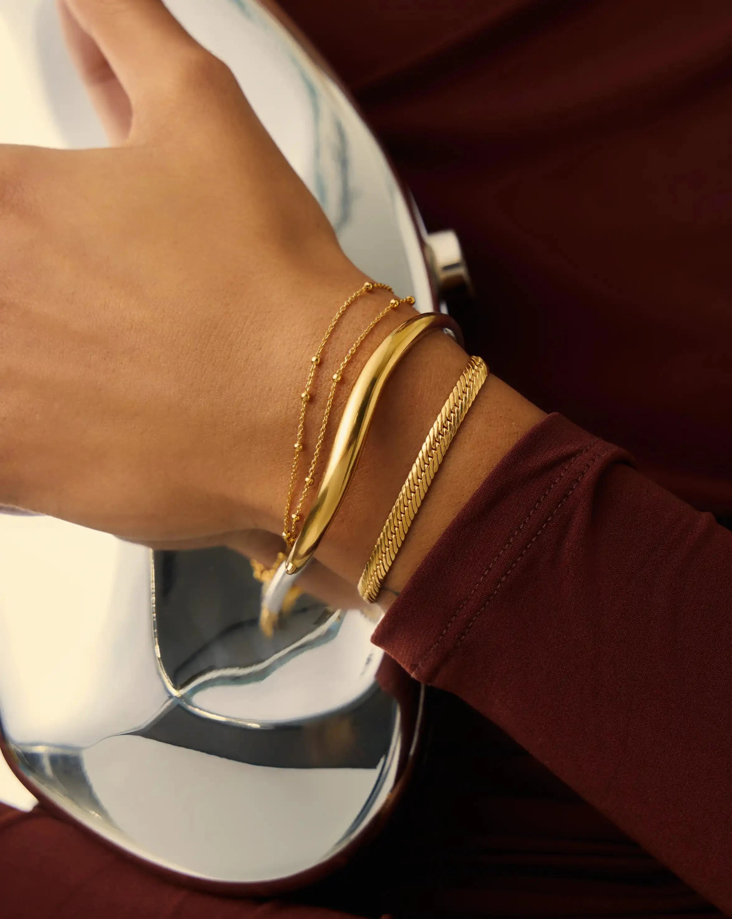 Savi Signature Hinged Bangle | Mixed Metal Bracelets Missoma 