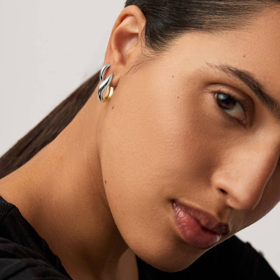 Savi Signature Hoop Set | Silver/Mixed Metal Layering Sets Missoma 