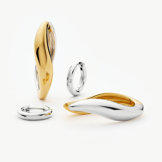 Savi Signature Hoop Set | Silver/Mixed Metal Layering Sets Missoma 